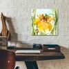 Epic Art 'Daffodil' by Dawn Derman, Acrylic Glass Wall Art,