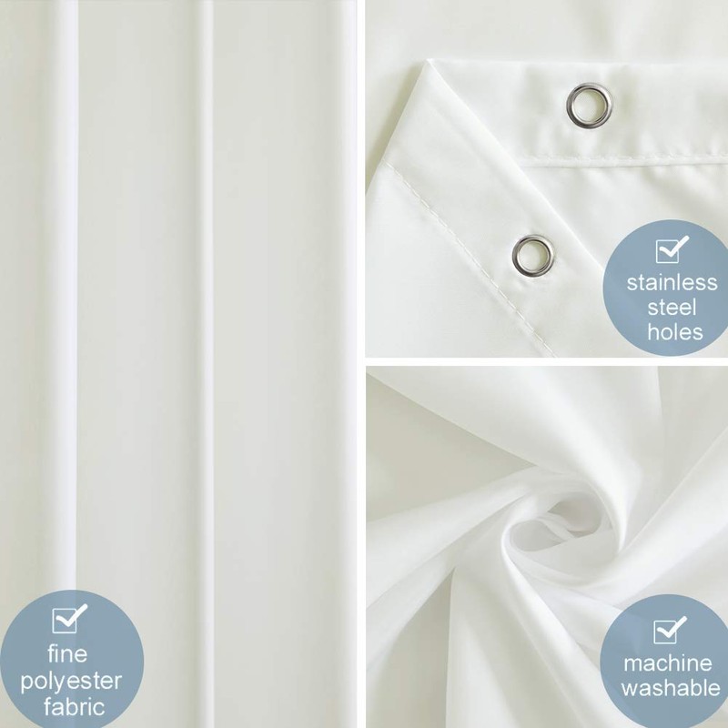 Furlinic Shower Curtain, Bathroom Curtain For The Bathtub, Textile Bath