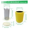 Air Filter & Guide & END CAP Kit Replacement For