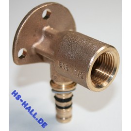 'Geberit Mepla Mixer Connector 16 x 1/2-Inch 52 mm Wall Plate