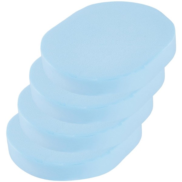 GORGECRAFT 4Pcs Facial Cleansing Sponge Oval Makeup Remover Sponge Pads