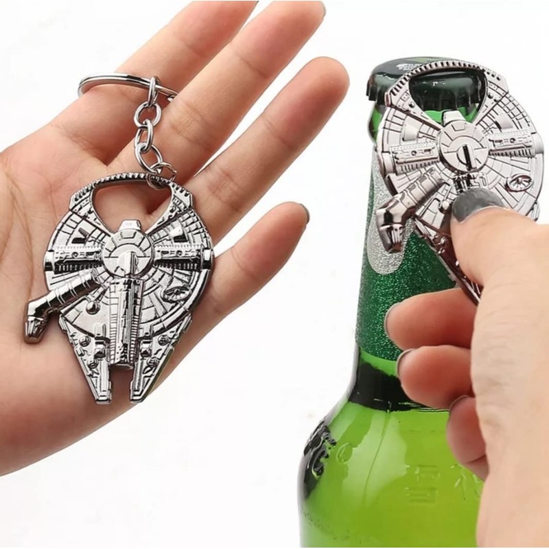 Han Solo Millennium Falcon Bottle Opener in Spaceship Look with