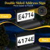 LumiZen Solar Mailbox Numbers, Double Sided RGB Color Changing Address
