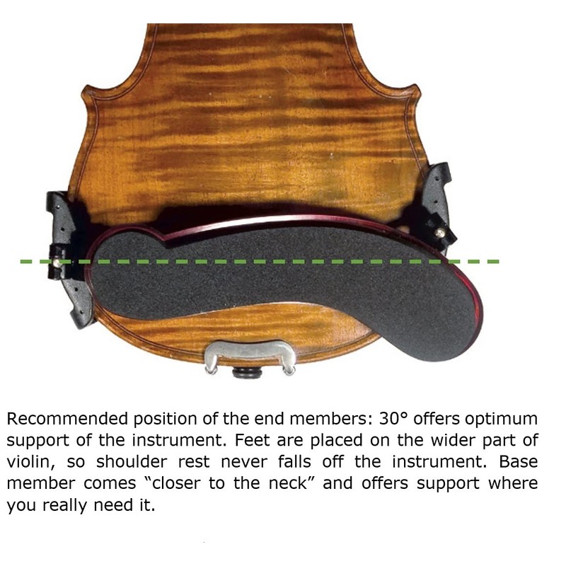 Augustin Viva Flex Shoulder Rest for Violin 1/4-1/8 Pink