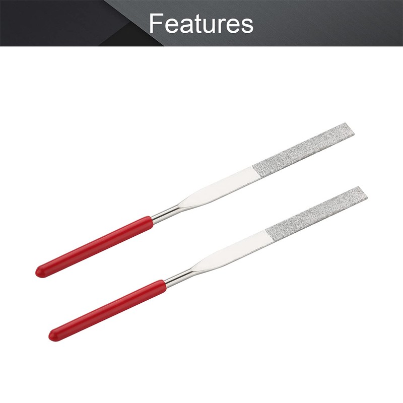 Utoolmart Diamond Needle File, 2-Pieces Mini Diamond Needle File Set,