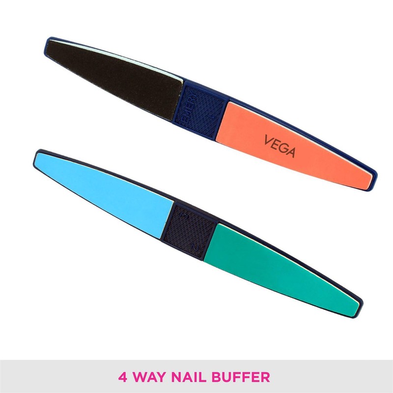 VEGA Nail Buffer, Orange (Pack of 2)