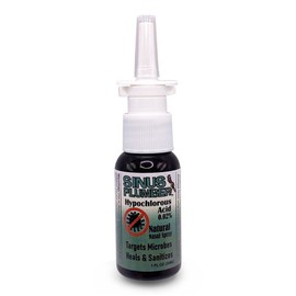 Sinus Plumber Antimicrobial HOCL Nasal Spray - Cold Flu Virus Germ Defense