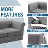 H.VERSAILTEX 3 Pieces Stretch Couch Cover Traditional Chesterfield Loveseat Covers