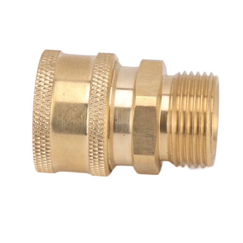 2Pcs Pure Copper M22 High Pressure Washer Fitting Adapter 3/8