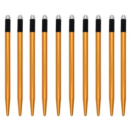 XIAOYU 10 Pieces Microblading Pens Kit Light Manual Fog Tattoo Eyebrow Pens for Makeup Handmade Eyebrow Tool Supplies(Gold)