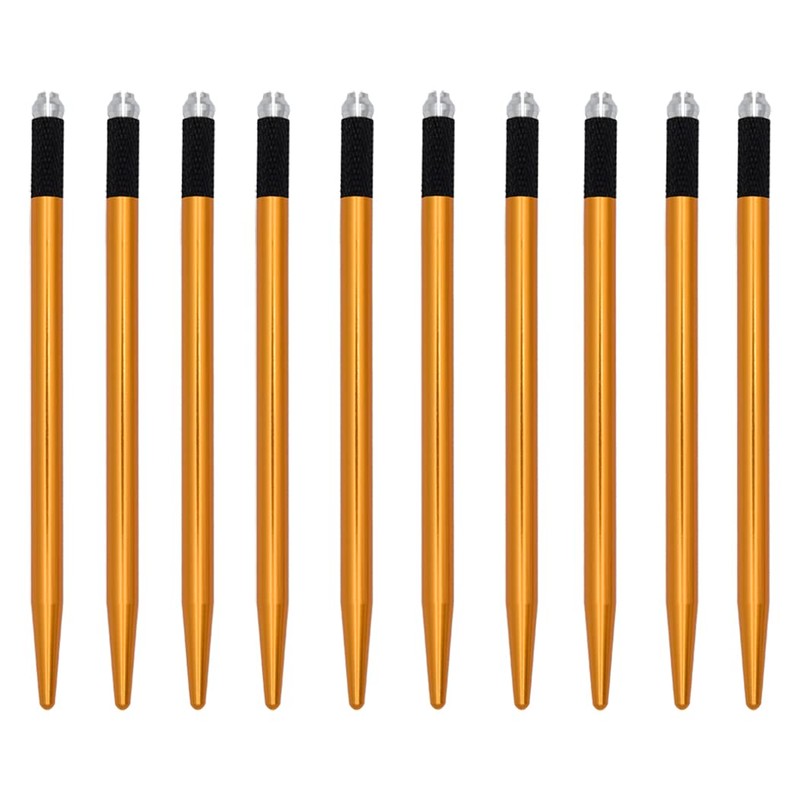 XIAOYU 10 Pieces Microblading Pens Kit Light Manual Fog Tattoo
