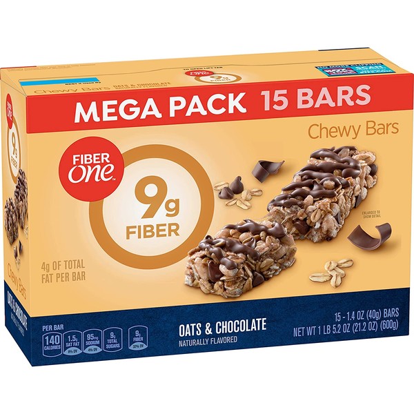 Fiber One Oats and Chocolate Bar, 15 Count
