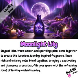 Puddle of Wax - Moonlight Lily Soy Wax Melt Snap Bar - 50g - Laundry Scent - Vegan Friendly - Made in the UK