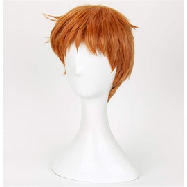 Xingwang Queen Anime Cosplay Wig Short Brown Gold Wig Men Boys' Party Wigs