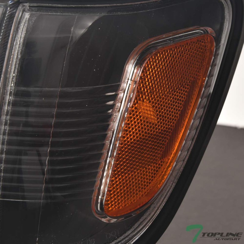 Black Housing Crystal Headlights With Signal Bumper + Corner Lamps