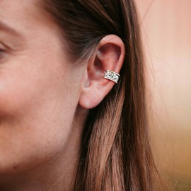 Ear Cuff 925 Sterling Silver Elephant Cuff Earrings Hypoallergenic Ear Cuffs Non Piercing Earring Cartilage Cuff Earring Elephant Clip On Cuff Earring for Women