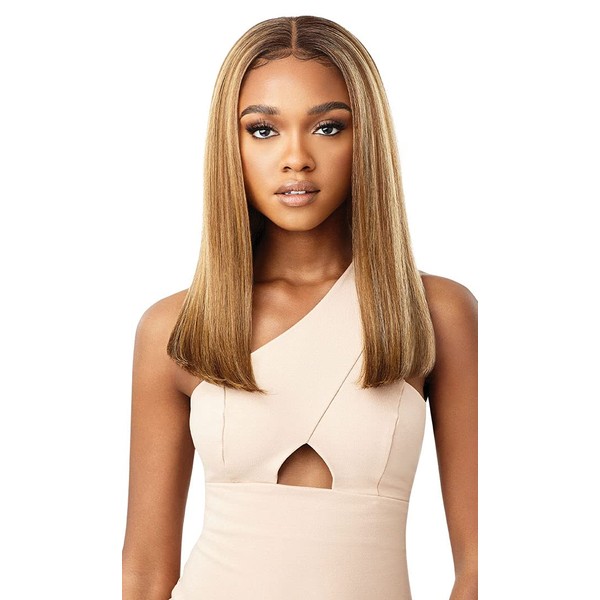 Outre Lace Wigs Lacefront perfect Hairline 13X4 Fully Hand Tied Lace Wig LINETTE (DR2/CRTOF)