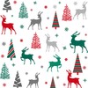 MEHOFOND 72x72in Merry Christmas Shower Curtain Pattern with Christmas Trees