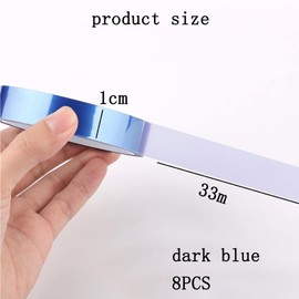 CocCCoon 8 PCS Heat Resistant Tape No Residue Heat Tape Dark Blue Sublimation Tape for Sublimation Press DIY Crafts Heat Transfer Tape High Temperature Tape Hot Pressing Heat transfer