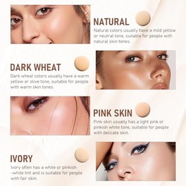 Base De Maquillaje En Barra Flawless Eraser, Base De Maquillaje Coreana Hidratante Y Ligera Con Brocha, Maquillaje En Barra Multiusos, Resistente Al  