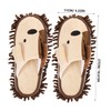 COLLBATH 1 Pair Practical Detachable Mop Slippers Chenille Floor Cleaning