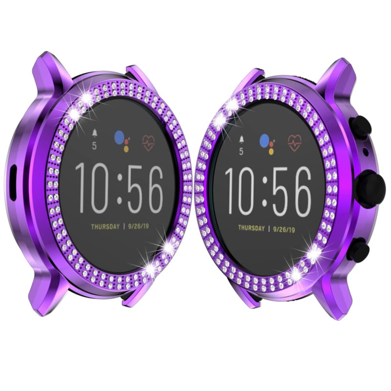 DOITOOL Lightweight Watch Protective Case 5 Compatible Shell Rhinestones Watch