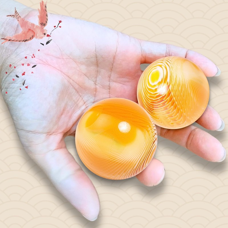 Qucchanen Hand Exercise Baoding Balls - Massage Therapy