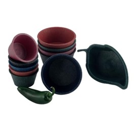 FSE 373-HS-HS1013-BB Ramekin, 4.5 oz, Microwaveable and Dishwasher Safe, Polyethylene, Blueberry, 3-1/8" Dia x 1-1/2" Deep, Ideal for Condiments and Small Dishes, Pack of 48