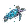 CafePress Sea Turtle Sticker Rectangle Bumper Sticker Car Decal