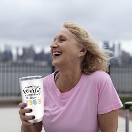 CVROY 60th Birthday Gifts for Women Tumbler 20OZ, 60th Birthday Decorations for Woman, 60 Year Old Birthday Gift, 60 Year Old Woman Present, Happy 60th Birthday for Her