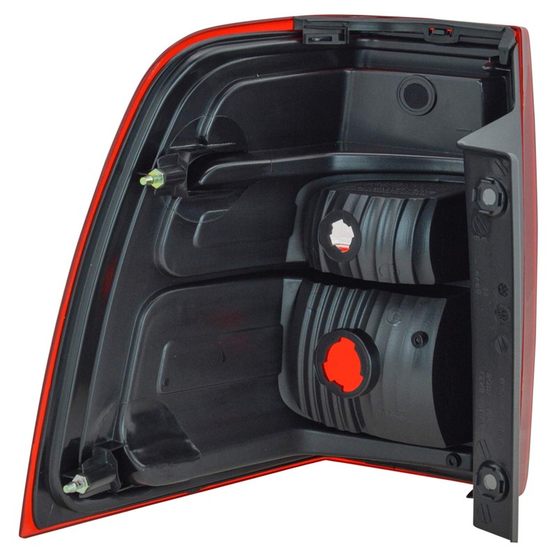 TRQ Passenger Side Tail Light Assembly Compatible with 2007-2017 Ford