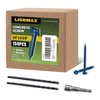 LIONMAX Concrete Screw Anchor, 150-PCS 1/4" x 2-1/4" Hex Head