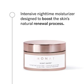 Monat Night Haven Crème – Intensive Hydrating Moisturizer for Face – Nighttime Repair Cream for Plump & Youthful Skin – Anti Aging Night Cream – Natural Night Cream with Shea Butter & Avocado Oil