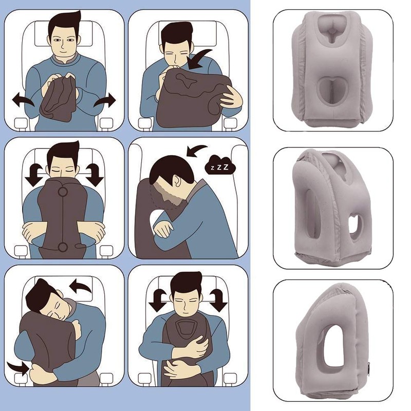 vapesoon Travel Pillow Support Headrest Portable Inflatable for Sleeping on