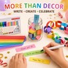 600 Sheet Paper Chain Strips Craft Kit with Star Garland