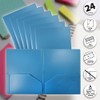 Better Office Products - Carpeta de plástico de 2 bolsillos,