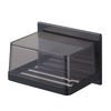 Yamazaki 5555 Magnetic Bathroom Soap Tray w/ Cover, Black, Approx.