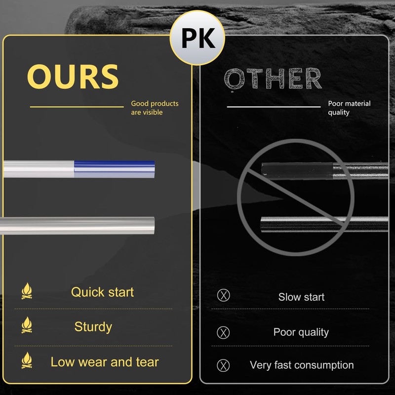 WelderElite TIG Welding Tungsten Electrode 10 Pack 3/32" × 7"