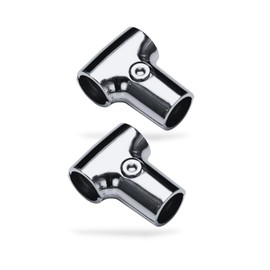 Regipro b Aluminum Alloy T Pipe Joint Set of 2 for Handmade Shelves and Racks, Assembly Fittings, Silver (32mm)