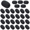 30Pcs Mini Size Lapel Headset Mic Foam Covers, Foam Microphone