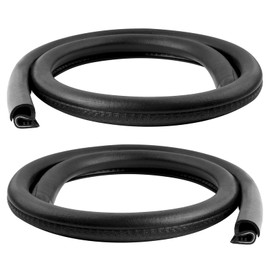 2.62Ft Car Door Weather Stripping Door Seal Strip,2PCS Thickened Rubber Edge Trim with U-Shaped Metal Clips for Noise Reduction,Push-in Car Door Seal Strip Car Accessories for Car SUV