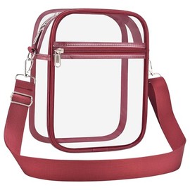 USPECLARE Clear Purse Stadium Transparent Messenger Bag Stadium Approved for Men and Women Clear CrossBody Bag