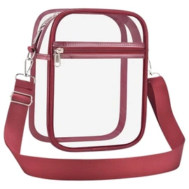 USPECLARE Clear Purse Stadium Transparent Messenger Bag Stadium Approved for Men and Women Clear CrossBody Bag