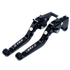 HZlailai Für Z750 Z 750 2007-2012 2008 2009 2010 2011 Motorrad Zubehör Ausziehbare faltbare justierbare CNC Bremse Kupplungshebel Schwarz