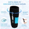 Comfitech Shin Splint Ice Pack Wrap 2 Pack, Reusable Leg