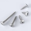 (250 pcs)#8×1" Phillips Truss Head Wood Screws Stainless Steel 410
