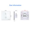 HeuxGir 86 x 86 mm Smart Light Switch, WiFi Touch