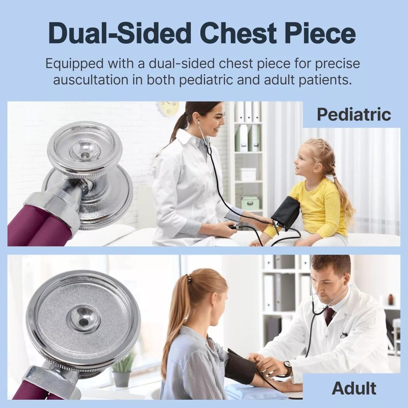 Lumiscope Professional Blood Pressure Kit - Stethoscope, Manual BP Cuff