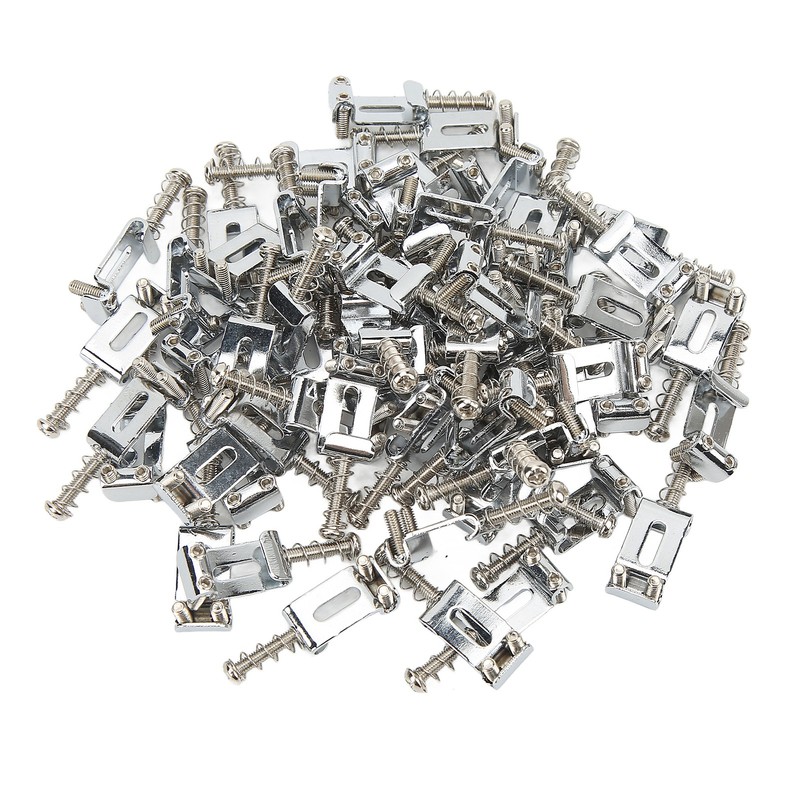 60Pcs Guitar Bridge Saddles Tuning Stability Silver No Burrs Easy