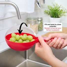 Starfrit Berry Colander - 1 Cup - Smart Twist Design - Dishwasher Safe - for Small Fruits & Veggies